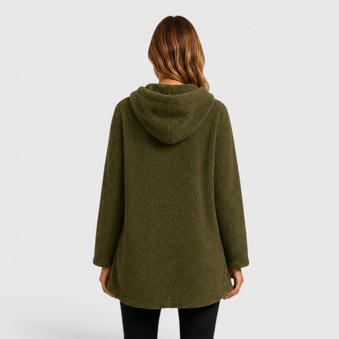Women's Casual Soft Plush Hooded Sweatshirt