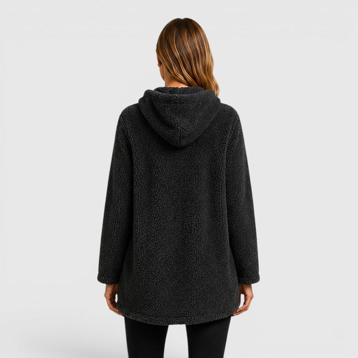 Women's Casual Soft Plush Hooded Sweatshirt
