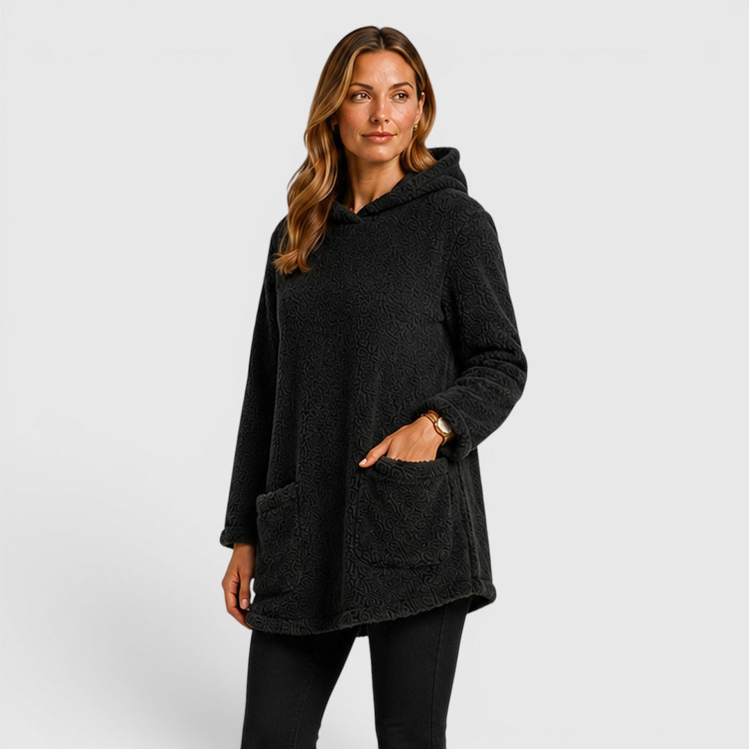 Women's Casual Soft Plush Hooded Sweatshirt