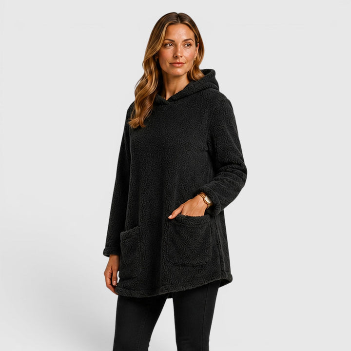 Women's Casual Soft Plush Hooded Sweatshirt