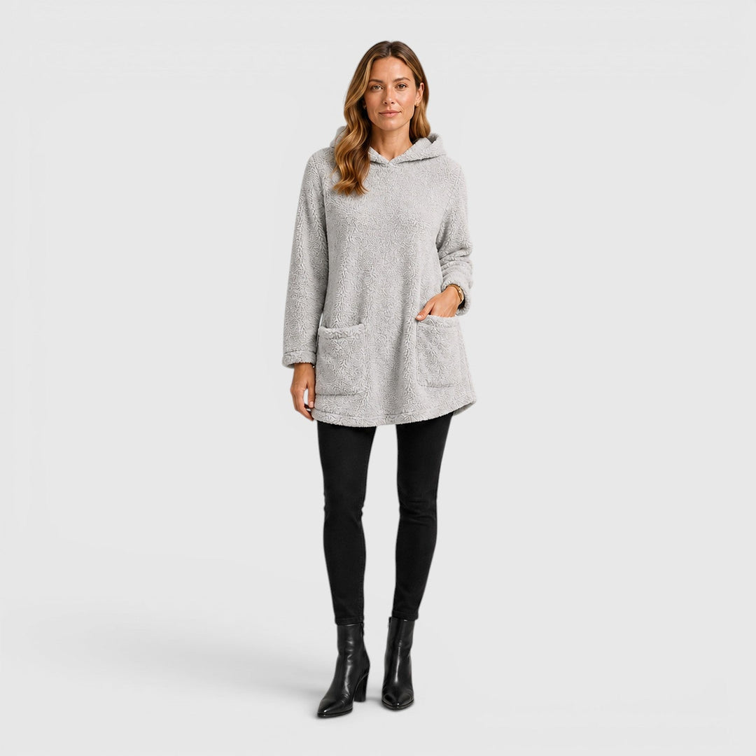Women's Casual Soft Plush Hooded Sweatshirt