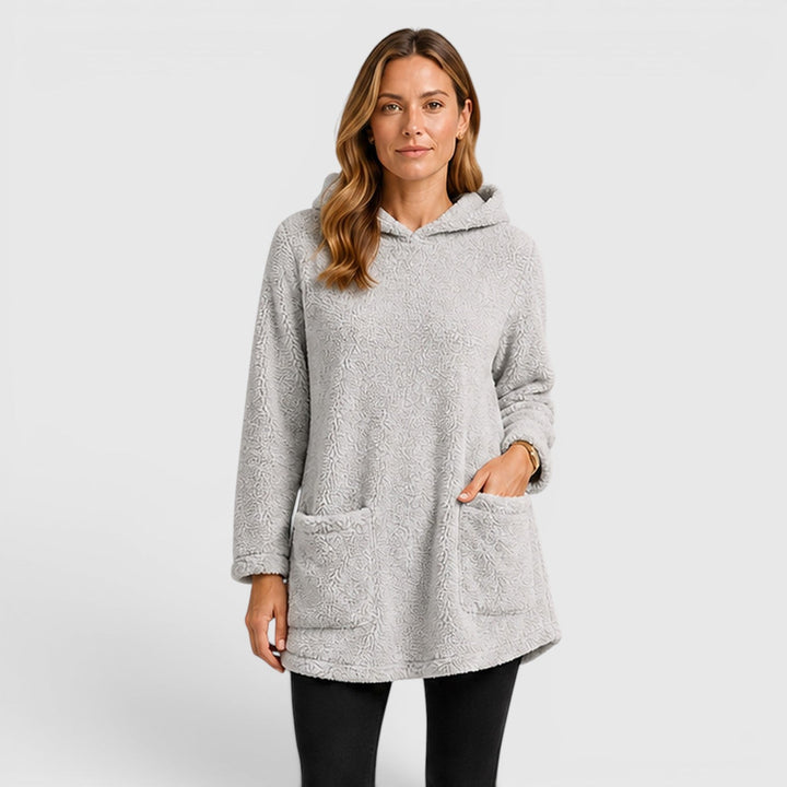 Women's Casual Soft Plush Hooded Sweatshirt