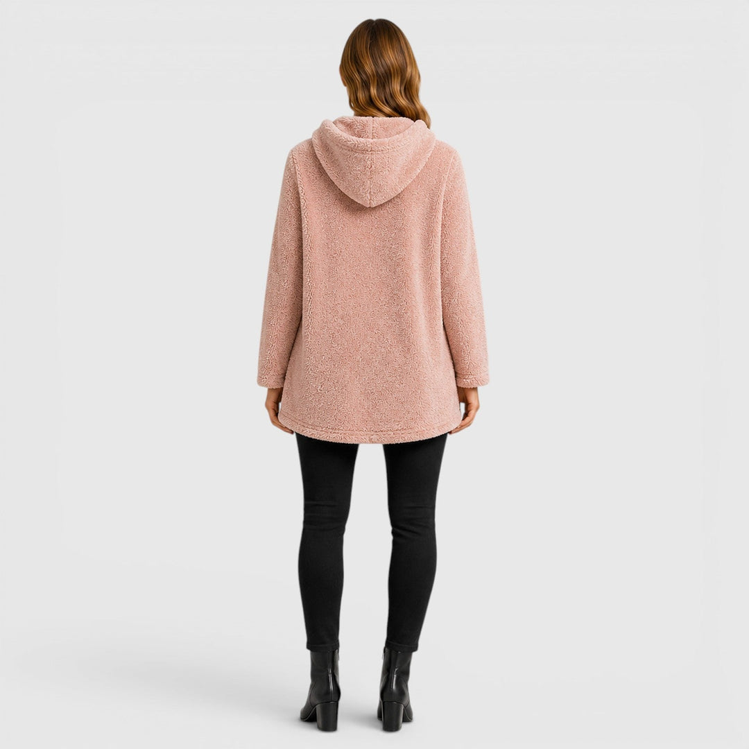 Women's Casual Soft Plush Hooded Sweatshirt