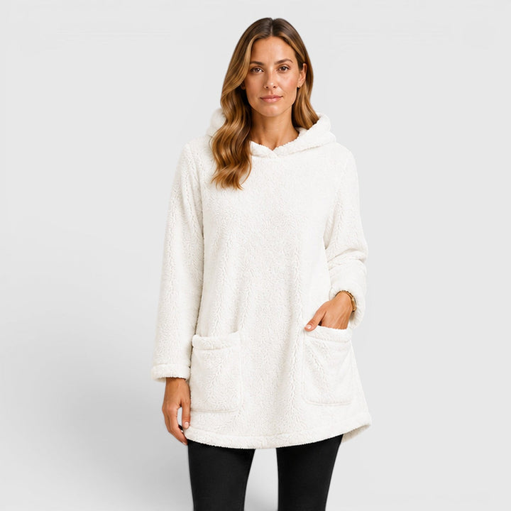 Women's Casual Soft Plush Hooded Sweatshirt
