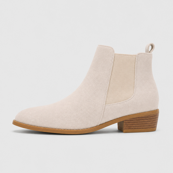 Women's Stylish Suede Mid Heel Ankle Boots
