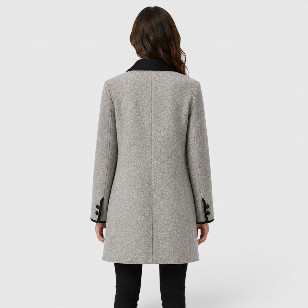 Women's Warm Wool Loose Fit Long Sleeve Coat