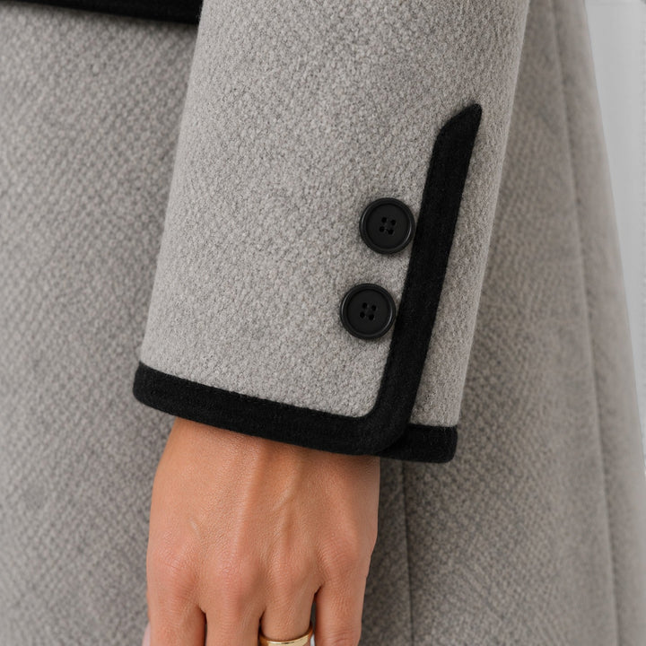 Women's Warm Wool Loose Fit Long Sleeve Coat