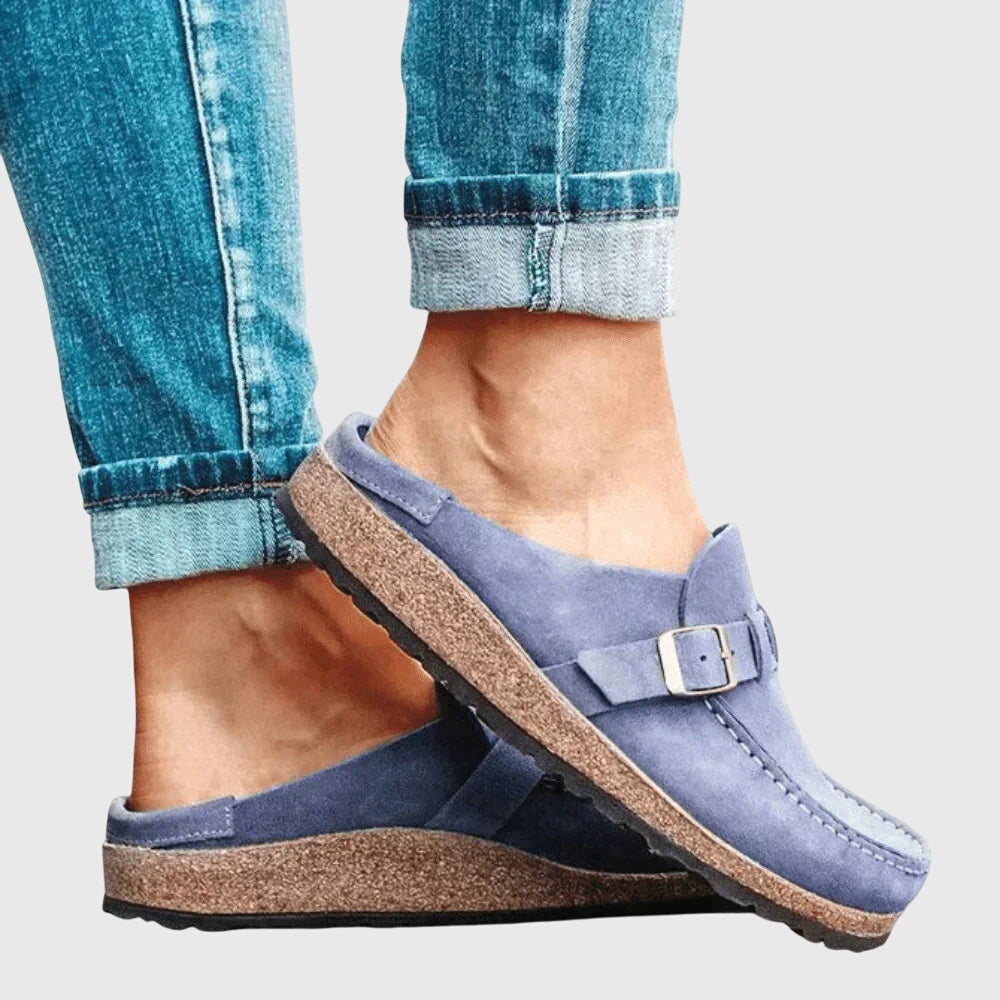 Women's Comfortable Supportive Leather Clogs