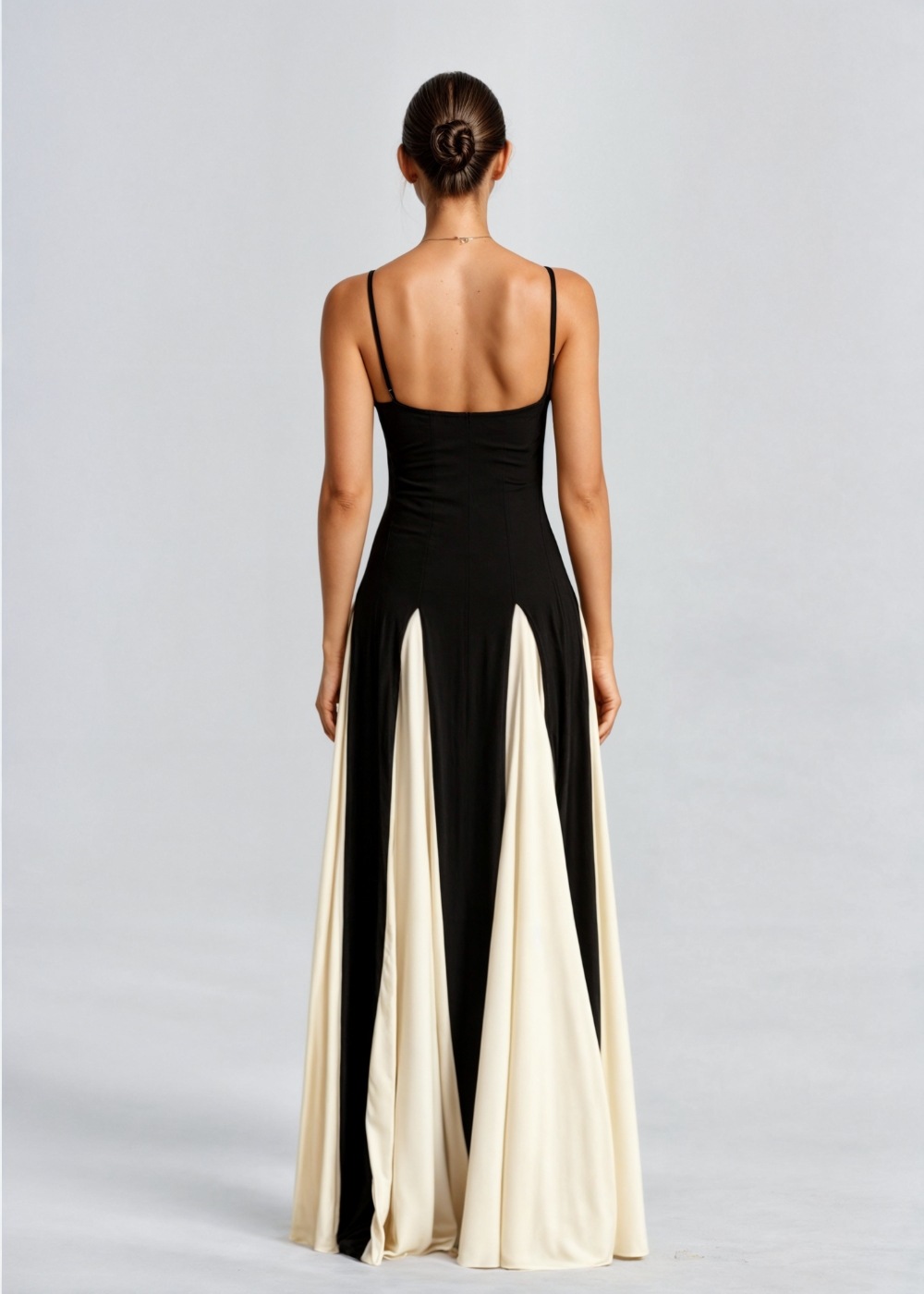 Women's Elegant Sculpted Top Maxi Cocktail Dress